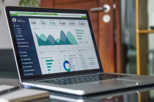 Foto: Laptop mit Statistiken